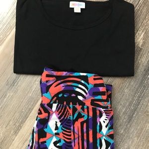 LuLaRoe Irma and Leggings Set